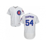Men's Chicago Cubs #54 Aroldis Chapman Majestic Alternate White Flex Base Authentic Collection Player Jersey Men's Chicago Cubs #54 Aroldis Chapman Majestic Alternate White Flex Base Authentic Collection Player Jersey