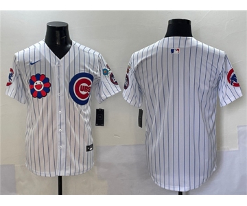 Men's Chicago Cubs Blank White 2025 Tokyo Series Limited Stitched Baseball Jersey