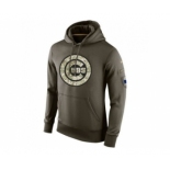 Men's Chicago Cubs Nike Olive Salute To Service KO Performance Hoodie Men's Chicago Cubs Nike Olive Salute To Service KO Performance Hoodie