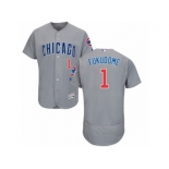 Men's Majestic Chicago Cubs #1 Kosuke Fukudome Grey Flexbase Authentic Collection MLB Jersey Men's Majestic Chicago Cubs #1 Kosuke Fukudome Grey Flexbase Authentic Collection MLB Jersey