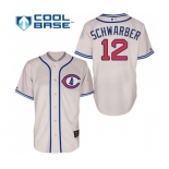 Men's Majestic Chicago Cubs #12 Kyle Schwarber Authentic Cream 1929 Turn Back The Clock MLB Jersey Men's Majestic Chicago Cubs #12 Kyle Schwarber Authentic Cream 1929 Turn Back The Clock MLB Jersey