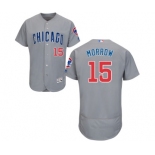 Men's Majestic Chicago Cubs #15 Brandon Morrow Grey Road Flex Base Authentic Collection MLB Jersey Men's Majestic Chicago Cubs #15 Brandon Morrow Grey Road Flex Base Authentic Collection MLB Jersey