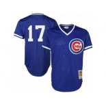 Men's Majestic Chicago Cubs #17 Kris Bryant Replica Royal Blue Throwback MLB Jersey Men's Majestic Chicago Cubs #17 Kris Bryant Replica Royal Blue Throwback MLB Jersey
