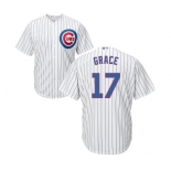 Men's Majestic Chicago Cubs #17 Mark Grace Replica White Home Cool Base MLB Jersey Men's Majestic Chicago Cubs #17 Mark Grace Replica White Home Cool Base MLB Jersey