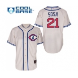 Men's Majestic Chicago Cubs #21 Sammy Sosa Authentic Cream 1929 Turn Back The Clock MLB Jersey Men's Majestic Chicago Cubs #21 Sammy Sosa Authentic Cream 1929 Turn Back The Clock MLB Jersey