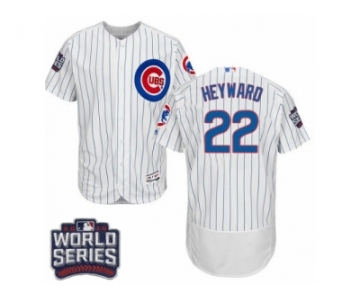 Men's Majestic Chicago Cubs #22 Jason Heyward White 2016 World Series Bound Flexbase Authentic Collection MLB Jersey