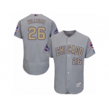 Men's Majestic Chicago Cubs #26 Billy Williams Authentic Gray 2017 Gold Champion Flex Base MLB Jersey Men's Majestic Chicago Cubs #26 Billy Williams Authentic Gray 2017 Gold Champion Flex Base MLB Jersey