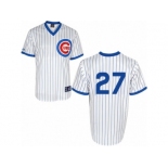 Men's Majestic Chicago Cubs #27 Addison Russell Authentic White 1988 Turn Back The Clock Cool Base MLB Jersey Men's Majestic Chicago Cubs #27 Addison Russell Authentic White 1988 Turn Back The Clock Cool Base MLB Jersey