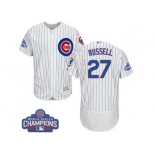 Men's Majestic Chicago Cubs #27 Addison Russell White 2016 World Series Champions Flexbase Authentic Collection MLB Jersey Men's Majestic Chicago Cubs #27 Addison Russell White 2016 World Series Champions Flexbase Authentic Collection MLB Jersey