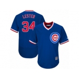 Men's Majestic Chicago Cubs #34 Jon Lester Replica Royal Blue Cooperstown Cool Base MLB Jersey Men's Majestic Chicago Cubs #34 Jon Lester Replica Royal Blue Cooperstown Cool Base MLB Jersey