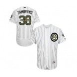 Men's Majestic Chicago Cubs #38 Carlos Zambrano Authentic White 2016 Memorial Day Fashion Flex Base MLB Jersey Men's Majestic Chicago Cubs #38 Carlos Zambrano Authentic White 2016 Memorial Day Fashion Flex Base MLB Jersey