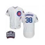 Men's Majestic Chicago Cubs #38 Carlos Zambrano White 2016 World Series Bound Flexbase Authentic Collection MLB Jersey Men's Majestic Chicago Cubs #38 Carlos Zambrano White 2016 World Series Bound Flexbase Authentic Collection MLB Jersey