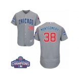Men's Majestic Chicago Cubs #38 Mike Montgomery Grey Road 2016 World Series Champions Flexbase Authentic Collection MLB Jersey Men's Majestic Chicago Cubs #38 Mike Montgomery Grey Road 2016 World Series Champions Flexbase Authentic Collection MLB Jersey