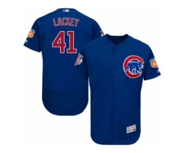 Men's Majestic Chicago Cubs #41 John Lackey Royal Blue Flexbase Authentic Collection MLB Jersey