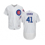 Men's Majestic Chicago Cubs #41 Steve Cishek White Home Flex Base Authentic Collection MLB Jersey Men's Majestic Chicago Cubs #41 Steve Cishek White Home Flex Base Authentic Collection MLB Jersey