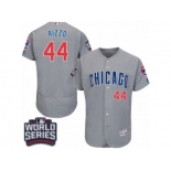 Men's Majestic Chicago Cubs #44 Anthony Rizzo Grey 2016 World Series Bound Flexbase Authentic Collection MLB Jersey Men's Majestic Chicago Cubs #44 Anthony Rizzo Grey 2016 World Series Bound Flexbase Authentic Collection MLB Jersey