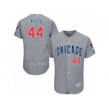 Men's Majestic Chicago Cubs #44 Anthony Rizzo Grey Flexbase Authentic Collection MLB Jersey Men's Majestic Chicago Cubs #44 Anthony Rizzo Grey Flexbase Authentic Collection MLB Jersey