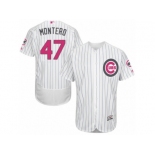 Men's Majestic Chicago Cubs #47 Miguel Montero Authentic White 2016 Mother's Day Fashion Flex Base MLB Jersey Men's Majestic Chicago Cubs #47 Miguel Montero Authentic White 2016 Mother's Day Fashion Flex Base MLB Jersey