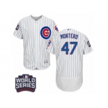 Men's Majestic Chicago Cubs #47 Miguel Montero White 2016 World Series Bound Flexbase Authentic Collection MLB Jersey Men's Majestic Chicago Cubs #47 Miguel Montero White 2016 World Series Bound Flexbase Authentic Collection MLB Jersey