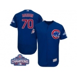 Men's Majestic Chicago Cubs #70 Joe Maddon Royal Blue 2016 World Series Champions Flexbase Authentic Collection MLB Jersey Men's Majestic Chicago Cubs #70 Joe Maddon Royal Blue 2016 World Series Champions Flexbase Authentic Collection MLB Jersey