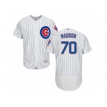 Men's Majestic Chicago Cubs #70 Joe Maddon White Flexbase Authentic Collection MLB Jersey Men's Majestic Chicago Cubs #70 Joe Maddon White Flexbase Authentic Collection MLB Jersey