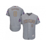 Men's Majestic Chicago Cubs #8 Andre Dawson Authentic Gray 2017 Gold Champion Flex Base MLB Jersey Men's Majestic Chicago Cubs #8 Andre Dawson Authentic Gray 2017 Gold Champion Flex Base MLB Jersey