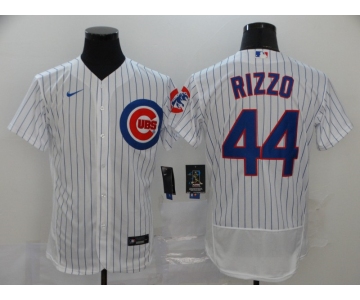 Nike Men's Chicago Cubs  #44 Anthony Rizzo White Flex Base Authentic Collection Baseball Jersey