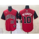 Men's Chicago White Sox #10 Chase Meidroth Red Black 2025 City Connect Limited Stitched Baseball Jersey Men's Chicago White Sox #10 Chase Meidroth Red Black 2025 City Connect Limited Stitched Baseball Jersey