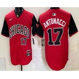 Men's Chicago White Sox #17 Sam Antonacci Red Black 2025 City Connect Limited Stitched Jersey Men's Chicago White Sox #17 Sam Antonacci Red Black 2025 City Connect Limited Stitched Jersey