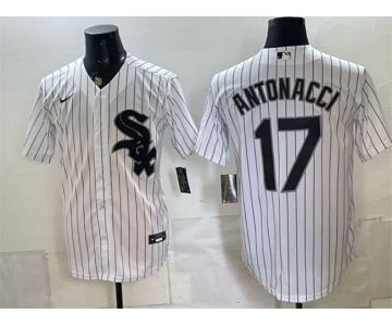 Men's Chicago White Sox #17 Sam Antonacci White Home Stitched Baseball