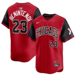 Men's Chicago White Sox #23 Andrew Benintendi Red Black 2025 City Connect Limited Stitched Baseball Jersey