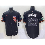 Men's Chicago White Sox #23 Michael Jordan Black Mexico Limited Stitched Baseball Jersey