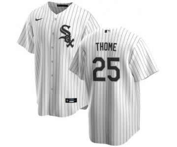 Men's Chicago White Sox #25 Jim Thome White Cool Base Stitched Baseball Jersey