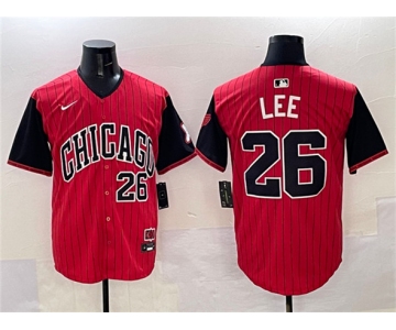 Men's Chicago White Sox #26 Korey Lee Red Black 2025 City Connect Limited Stitched Baseball Jersey