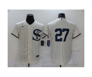 Men's Chicago White Sox #27 Lucas Giolito Cream Elite 2021 Field of Dreams Jersey