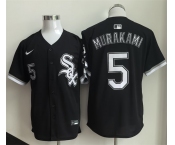 Men's Chicago White Sox #5 Munetaka Murakami Black 2025 Limited Stitched Baseball Jersey Men's Chicago White Sox #5 Munetaka Murakami Black 2025 Limited Stitched Baseball Jersey