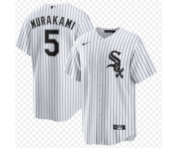 Men's Chicago White Sox #5 Munetaka Murakami Nike White Home Replica Jersey