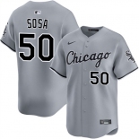 Men's Chicago White Sox #50 Lenyn Sosa Gray 2025 Limited Stitched Baseball Jersey Men's Chicago White Sox #50 Lenyn Sosa Gray 2025 Limited Stitched Baseball Jersey