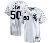 Men's Chicago White Sox #50 Lenyn Sosa White 2025 Home Limited Stitched Baseball Jersey Men's Chicago White Sox #50 Lenyn Sosa White 2025 Home Limited Stitched Baseball Jersey