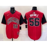 Men's Chicago White Sox #56 Mark Buehrle Red Black 2025 City Connect Limited Stitched Baseball Jersey