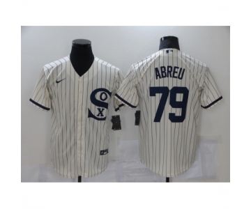 Men's Chicago White Sox #79 Jose Abreu Cream Game 2021 Field of Dreams Jersey