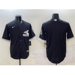 Men's Chicago White Sox Blank Black Cool Base Stitched Jersey