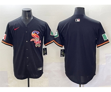Men's Chicago White Sox Blank Black Mexico Limited Stitched Jersey