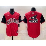Men's Chicago White Sox Team Big Logo Red Black 2025 City Connect Limited Stitched Baseball Jersey