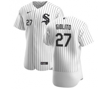 Men's Nike Chicago White Sox #27 Lucas Giolito White Home 2020 Authentic Player Baseball Jersey