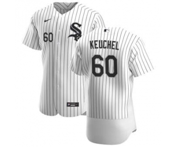 Men's Nike Chicago White Sox #60 Dallas Keuchel White Home 2020 Authentic Player Baseball Jersey