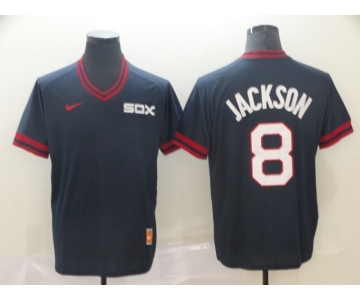 Men's Nike Chicago White Sox #8 Bo Jackson Navy Blue M&N MLB Jersey (2)