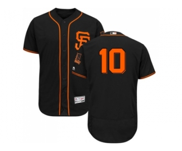 Men San Francisco Giants #10 Evan Longoria Black Flexbase Authentic Collection Alternate Stitched MLB Jersey