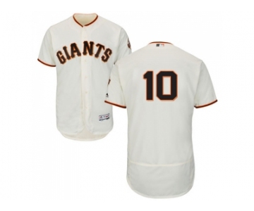 Men San Francisco Giants #10 Evan Longoria Cream Flexbase Authentic Collection Stitched MLB Jersey