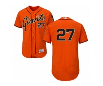 Men's Majestic San Francisco Giants #27 Juan Marichal Orange Flexbase Authentic Collection MLB Jersey